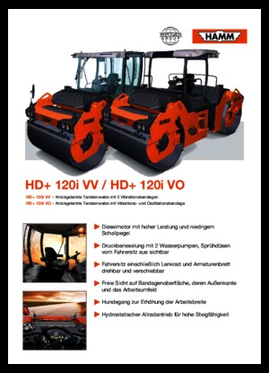 Walce wibracyjne tandemowe Hamm HD+ 120 VV