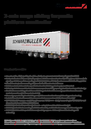 Naczepy - plandeki Schwarzmüller 3-axle mega sliding tarpaulin platform semitrailer