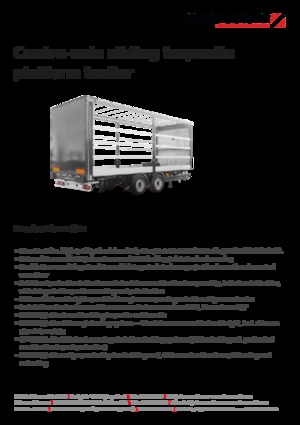 Przyczepy - plandeki Schwarzmüller Centre-axle sliding tarpaulin platform trailer