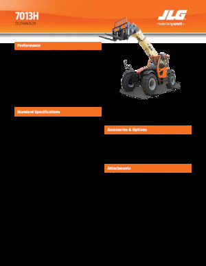 Ładowarki teleskopowe JLG 7013H