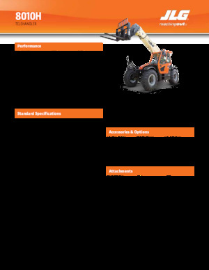 Ładowarki teleskopowe JLG 8010H