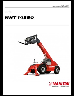 Ładowarki teleskopowe Manitou MHT 14350