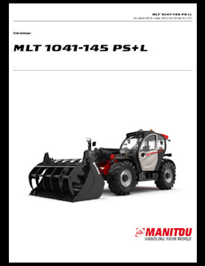 Ładowarki teleskopowe Manitou MLT 1041-145 PS+L