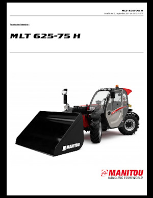 Ładowarki teleskopowe Manitou MLT 625-75 H
