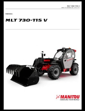 Ładowarki teleskopowe Manitou MLT 730-115 V