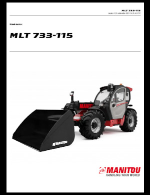 Ładowarki teleskopowe Manitou MLT 733-115