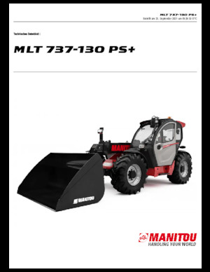 Ładowarki teleskopowe Manitou MLT 737-130 PS