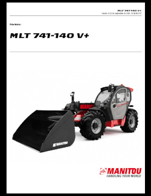 Ładowarki teleskopowe Manitou MLT 741-140 V+