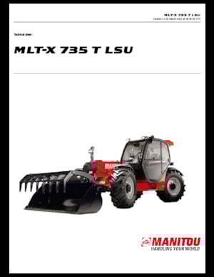 Ładowarki teleskopowe Manitou MLT-X 735 T LSU