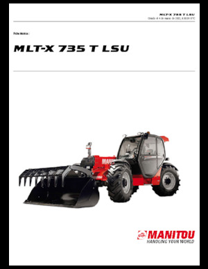 Ładowarki teleskopowe Manitou MLT-X 735 T LSU