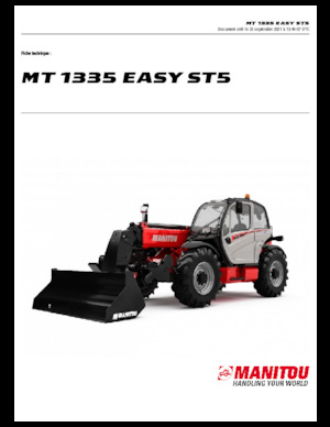 Ładowarki teleskopowe Manitou MT 1335 easy