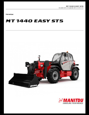 Ładowarki teleskopowe Manitou MT 1440 Standart EASY