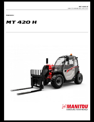 Ładowarki teleskopowe Manitou MT 420 H