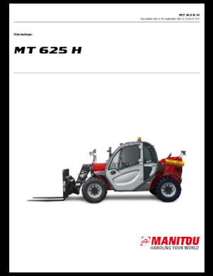 Ładowarki teleskopowe Manitou MT 625 H