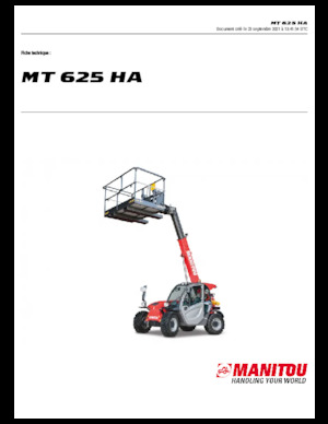 Ładowarki teleskopowe Manitou MT 625 HA