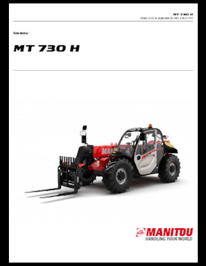 Ładowarki teleskopowe Manitou MT 730 H 75 K Standard (STV)