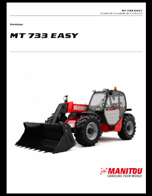 Ładowarki teleskopowe Manitou MT 733 EASY Standard (STV)