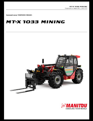 Ładowarki teleskopowe Manitou MT-X 1033 Mining