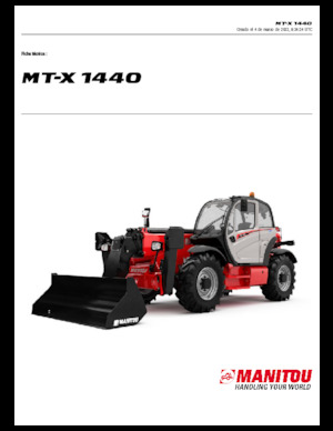 Ładowarki teleskopowe Manitou MT-X 1440