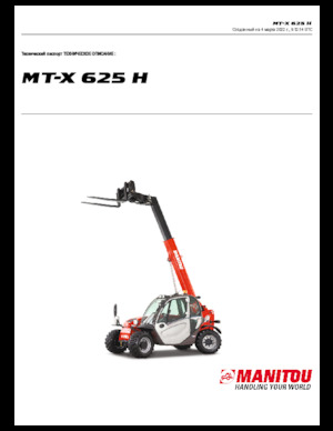 Ładowarki teleskopowe Manitou MT-X 625 H