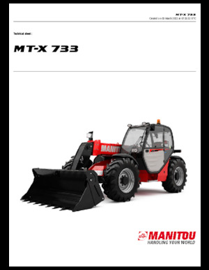 Ładowarki teleskopowe Manitou MT-X 733
