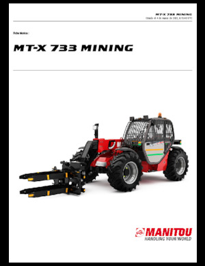 Ładowarki teleskopowe Manitou MT-X 733 Mining