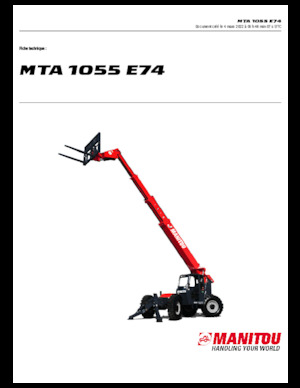 Ładowarki teleskopowe Manitou MTA 1055 E74