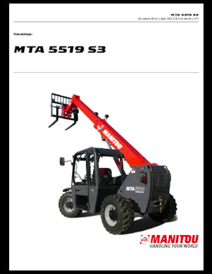 Ładowarki teleskopowe Manitou MTA 5519 S3