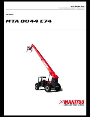 Ładowarki teleskopowe Manitou MTA 8044 E74