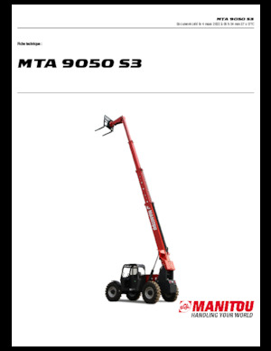 Ładowarki teleskopowe Manitou MTA 9050 S3