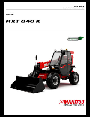 Ładowarki teleskopowe Manitou MXT 840 K
