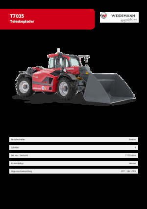Ładowarki teleskopowe Weidemann T7035 
