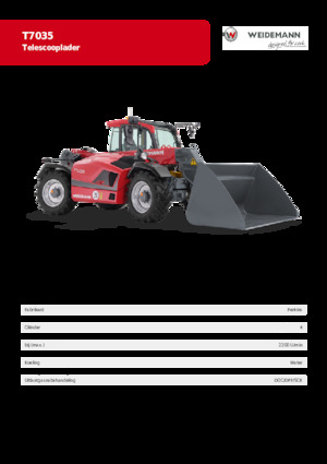 Ładowarki teleskopowe Weidemann T7035 