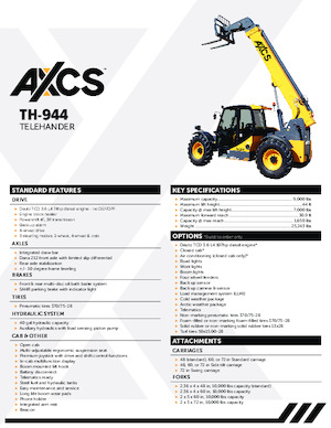 Ładowarki teleskopowe AXCS TH-944