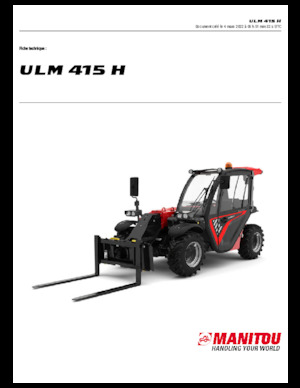 Ładowarki teleskopowe Manitou ULM 415 H