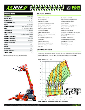 Ładowarki teleskopowe Xtreme XR1044-B
