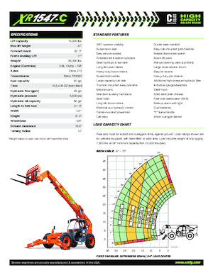 Ładowarki teleskopowe Xtreme XR1547-C