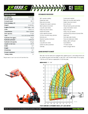 Ładowarki teleskopowe Xtreme XR1555-C
