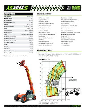 Ładowarki teleskopowe Xtreme XR2042-C