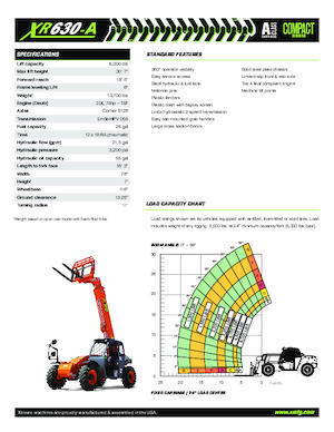 Ładowarki teleskopowe Xtreme XR630-A