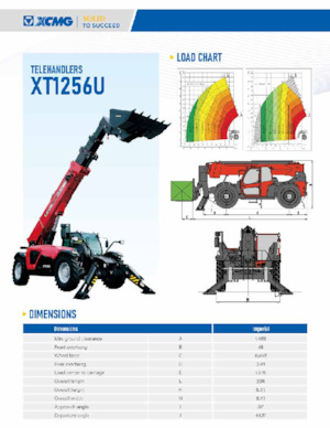 Ładowarki teleskopowe XCMG XT1256U