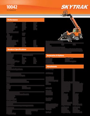 Ładowarki teleskopowe JLG 10042