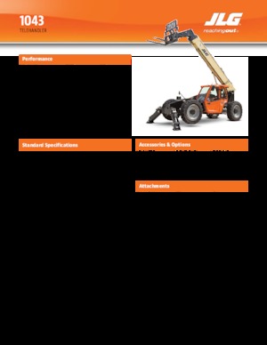 Ładowarki teleskopowe JLG 1043