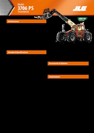 Ładowarki teleskopowe JLG 3706 PS