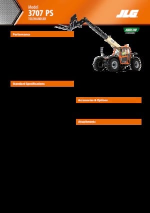 Ładowarki teleskopowe JLG 3707 PS
