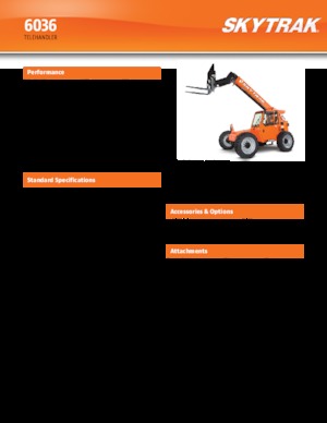 Ładowarki teleskopowe JLG 6036 