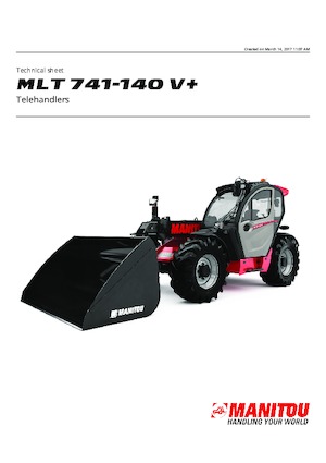 Ładowarki teleskopowe Manitou MLT 741-140 V+