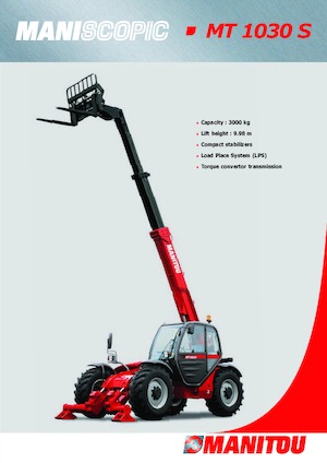 Ładowarki teleskopowe Manitou MT 1030 Easy