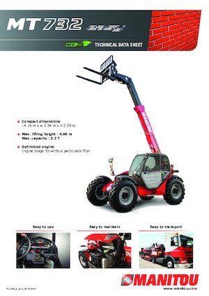 Ładowarki teleskopowe Manitou MT 732 Easy