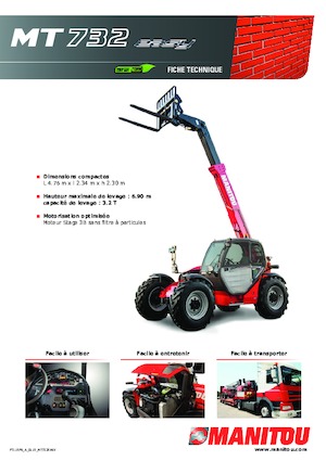 Ładowarki teleskopowe Manitou MT 732 Easy